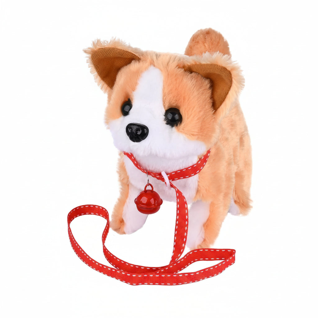 Great gift: interactive movable plush dog toy for children, encouraging imaginative animal play.