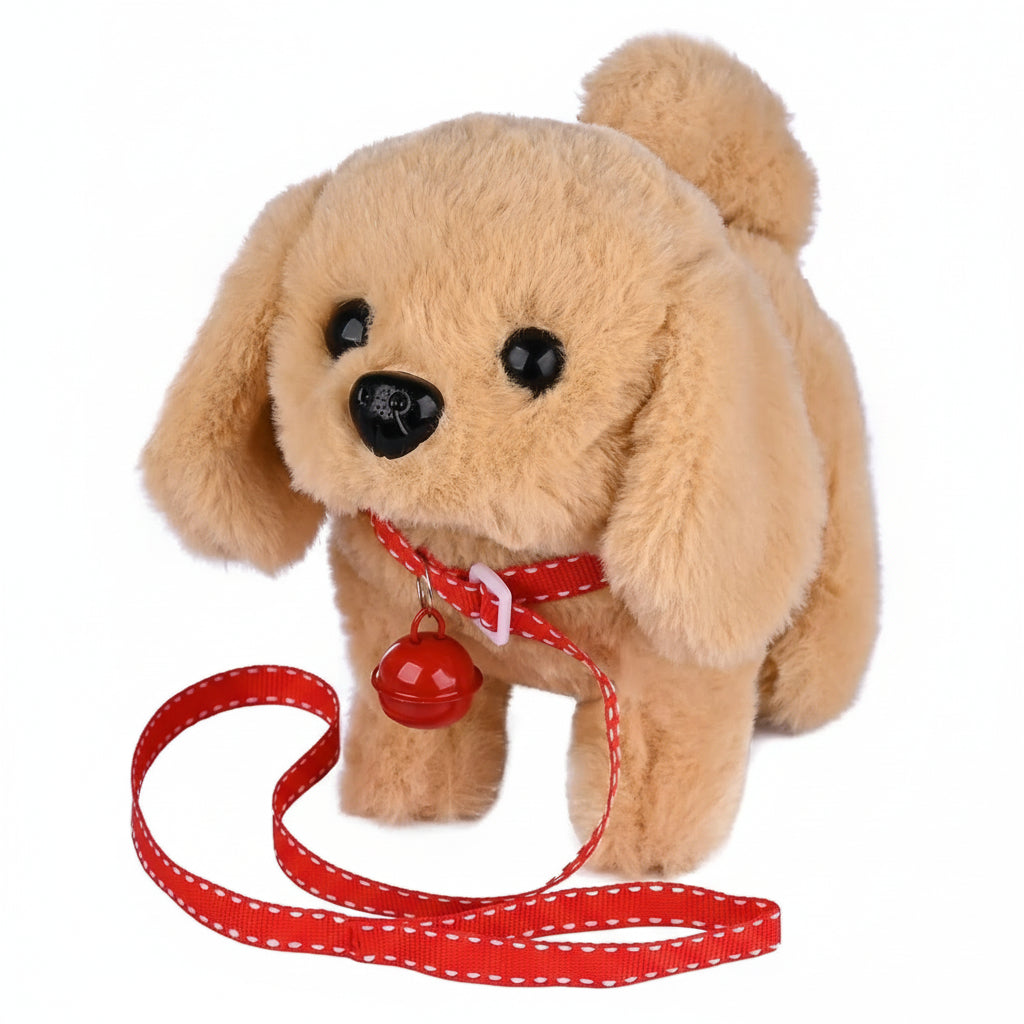 Adorable movable plush dog toy for children, interactive and soft for hours of imaginative fun.