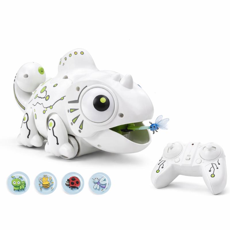 Educational kids' gift: remote control chameleon toy with textured body, fun and interactive play
