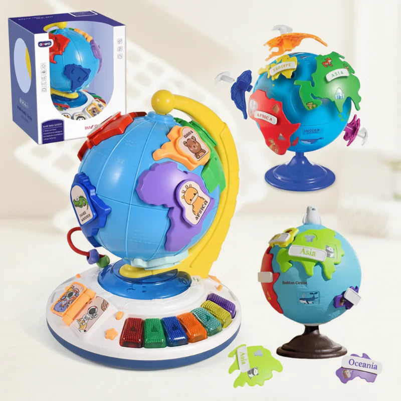 Interactive SmartWorld educational musical globe for kids, learning geography and music