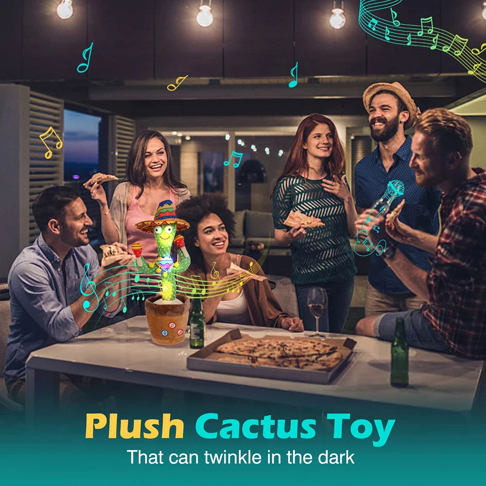 Animated dancing cactus for kids, interactive, soft plush, great educational toy