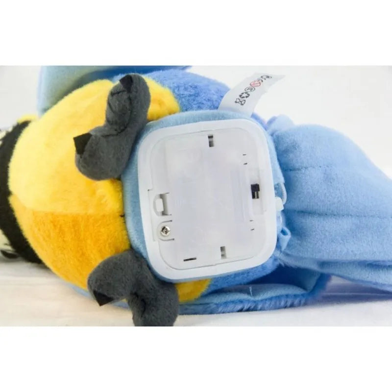 Kids' early learning interactive parrot plush, a talking animal toy for educational play.