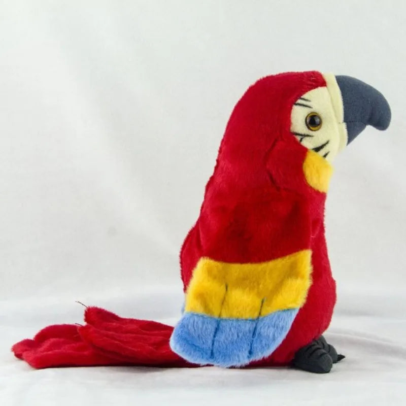 Interactive parrot plush, a delightful animal toy that encourages speech and early learning.
