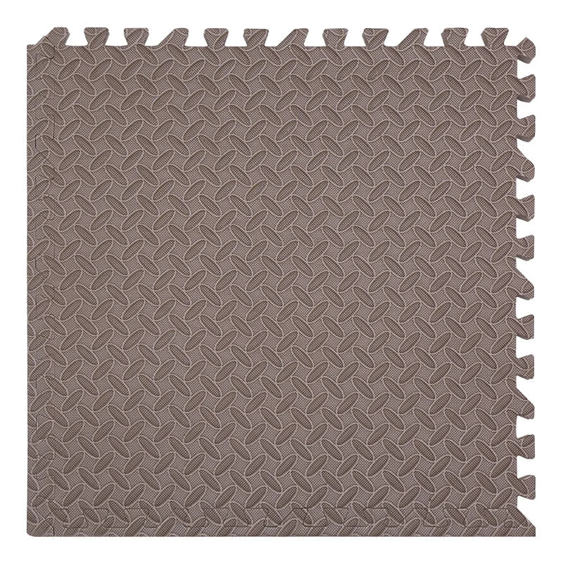 Educational foam puzzle mat with various solid color squares, ideal for a toddler