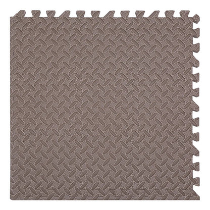 Educational foam puzzle mat with various solid color squares, ideal for a toddler