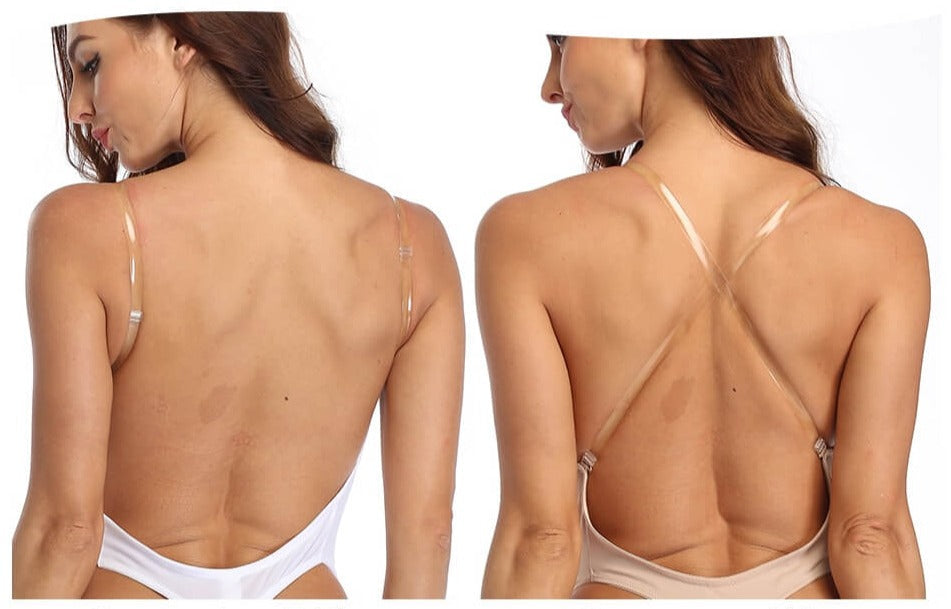 Women's invisible shapewear bodysuit with open back, ideal for smooth, comfortable contouring.