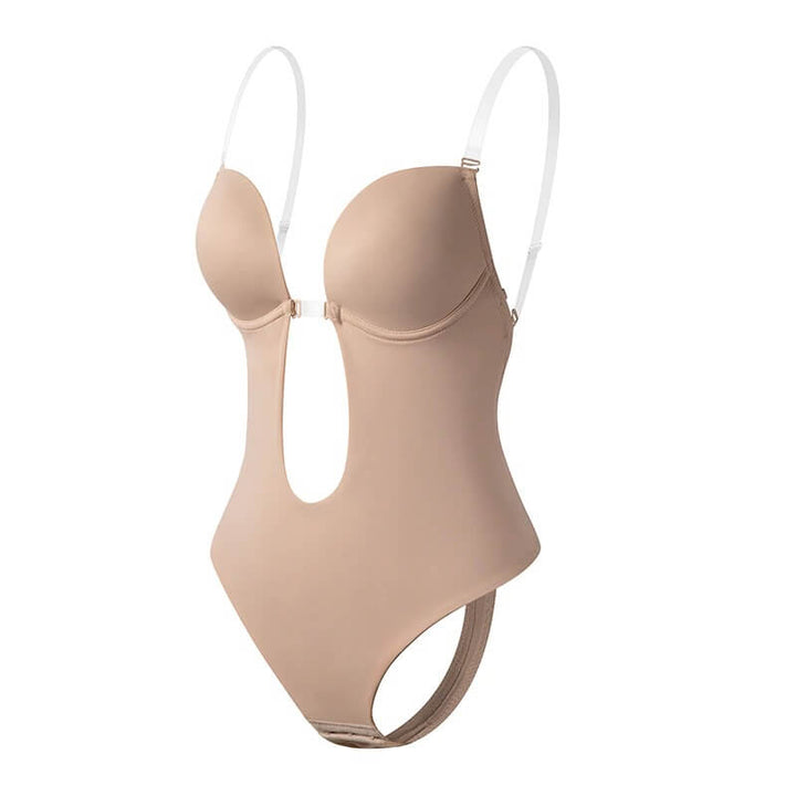 Women's invisible, comfortable backless bodysuit shapewear, gives a smooth, contoured look.