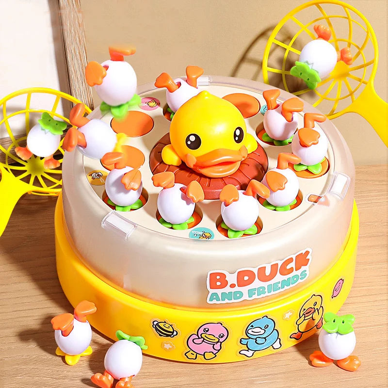 JumpyDuck Active Fun Duck Catching family board game, an interactive learning toy for children.