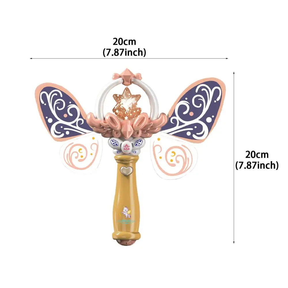Gift-ready luminous butterfly wand, a captivating musical light-up toy for endless pretend adventures.