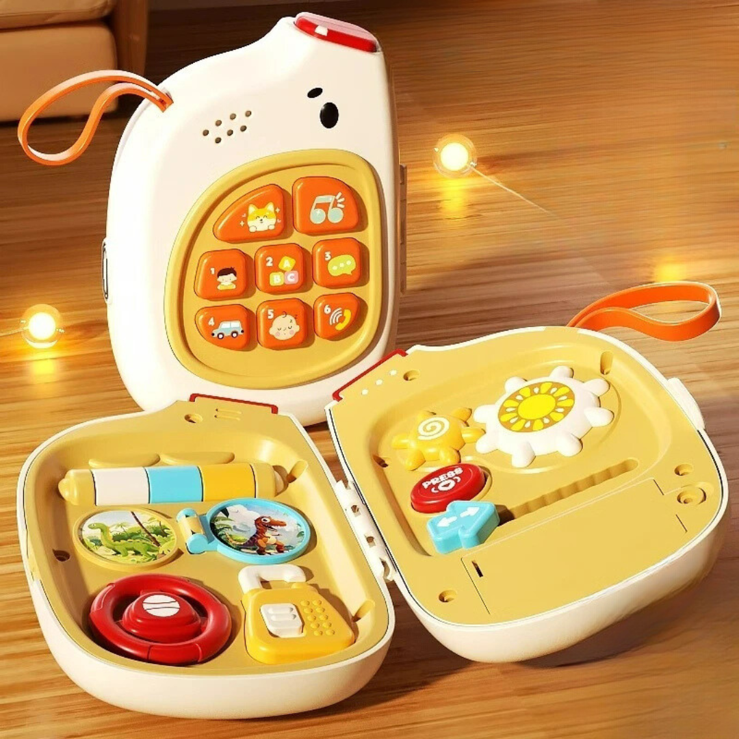 Gift for kids: educational multifunctional sensory busy board, fostering interactive early learning.