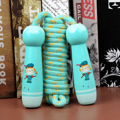 Adjustable cotton skipping rope, a classic activity toy for healthy child development