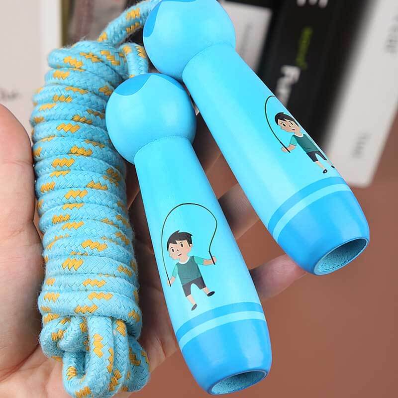 Children's skipping rope, cotton, adjustable length, perfect for physical activity and fun