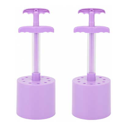 Sand & Snow Popper Tool with a molded sand castle, highlighting its use as a versatile beach toy and screen-free creative toy.