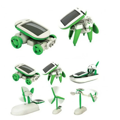Packaging for Kids' Educational Solar Robot Kit, a 12-in-1 STEM building toy.
