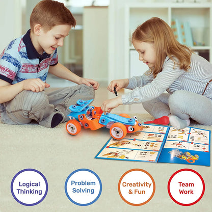 132-piece kids construction engineering set, a STEM educational toy fostering manual skills development
