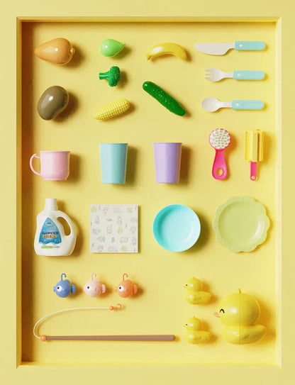 Indoor/outdoor kids' 2-in-1 kitchen play sink with running water, ideal for motor skills development