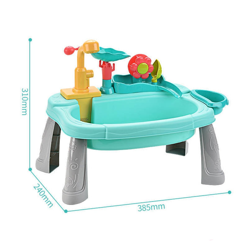 Children enjoying a 2-in-1 play sink and fishing game, promoting creative pretend play