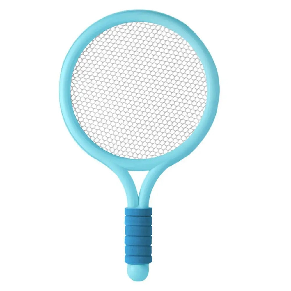 Children playing with a versatile 2-in-1 tennis and badminton racket set, perfect for gifts