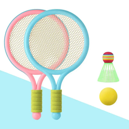 Gift-ready kids' 2-in-1 tennis and badminton racket set for fun outdoor play