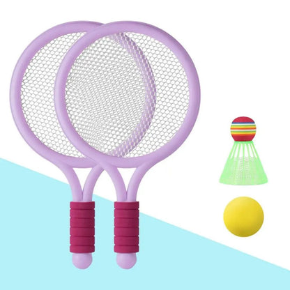 Two-in-one sports toy: kids' tennis and badminton racket set for active children's play
