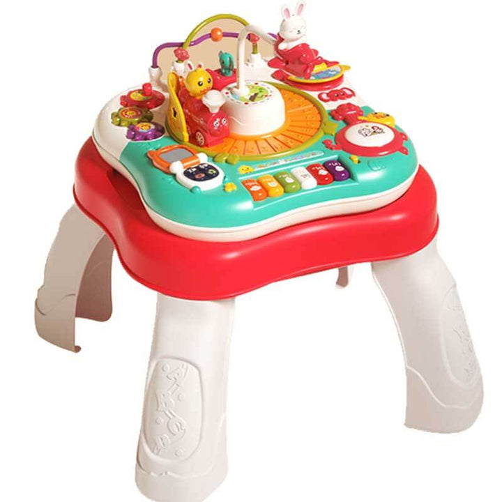 Creative kids 3-in-1 activity table with removable lids, building surface & integrated musical toy