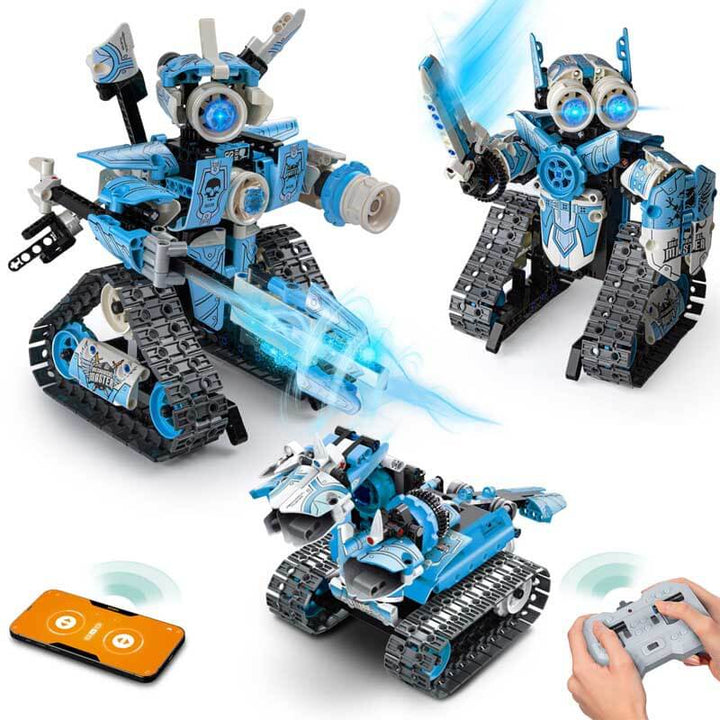 Kids' 3-in-1 Remote Control Robot Building Kit for STEM learning, ages 8+