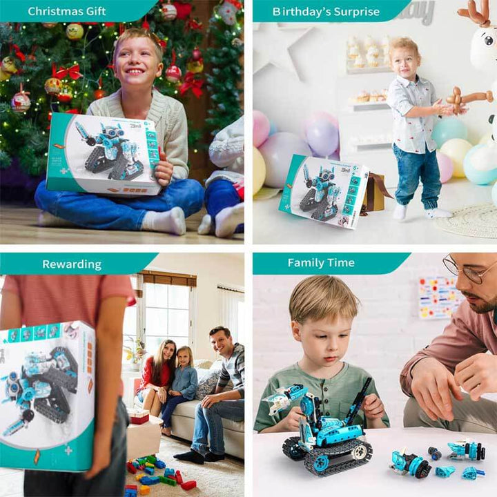 STEM toy: 3-in-1 remote control robot building kit, perfect for boys & girls