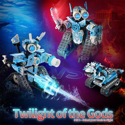 Interactive kids' gift: RC robot and building kit, encourages creative play