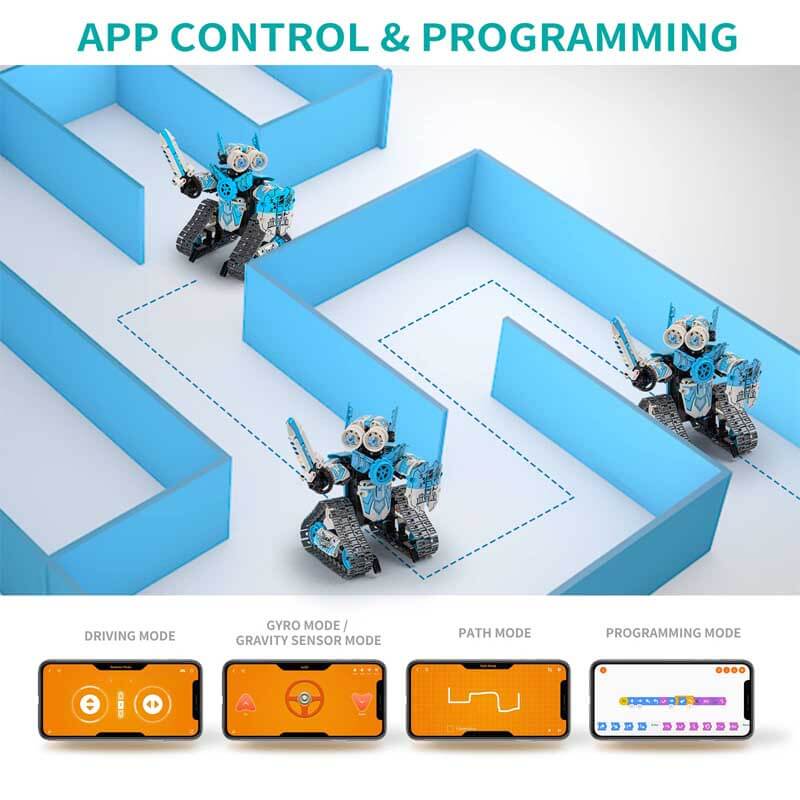Programming toy for children: build and control 3 different robots with this kit