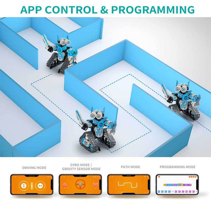 Programming toy for children: build and control 3 different robots with this kit