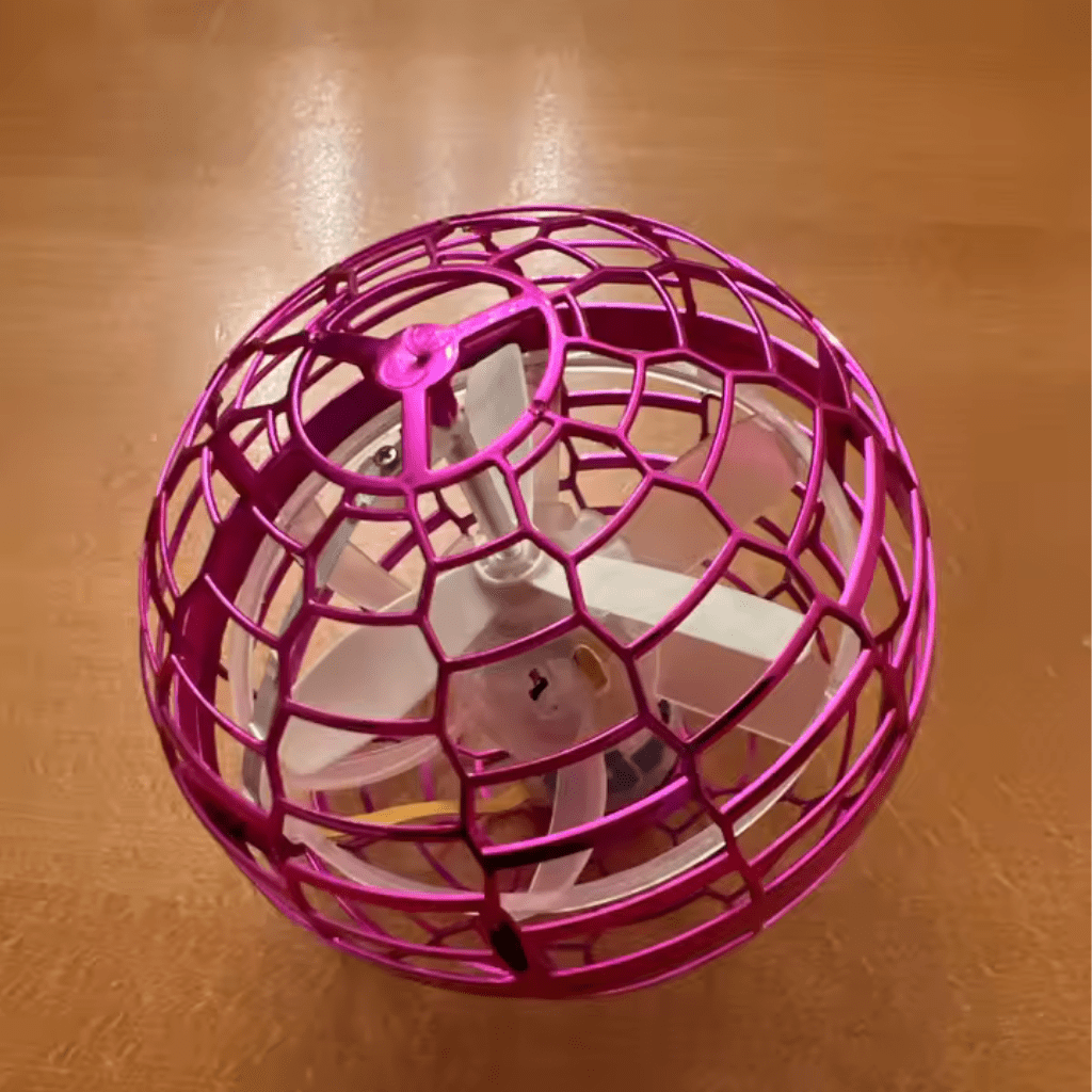 Interactive kids' orb toy with flashing LED lights, designed for thrilling indoor and outdoor aerial adventures.