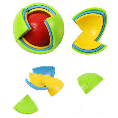 Durable puzzle ball for kids, stimulating spatial skills and child development through brain teasers.
