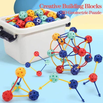 Kids' 3D Creative Geometric Building Blocks Set for preschool learning & brain development