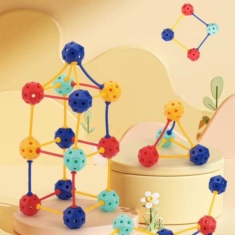 High-quality kids' geometric building blocks fostering imagination and spatial reasoning