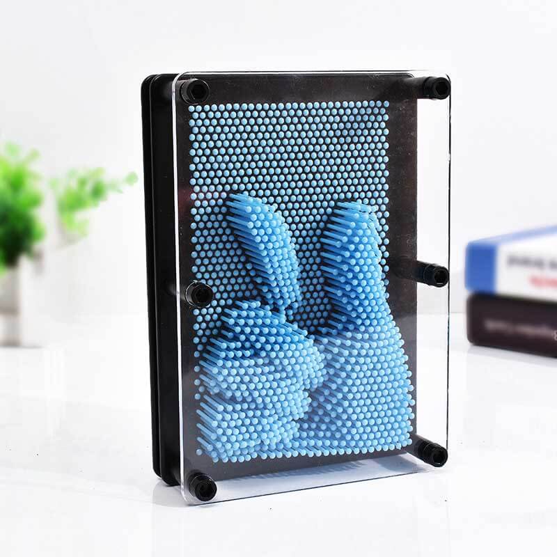 Set of two Kids 3D Pin Art Boards in blue and pink, perfect childrens gifts for creative fun.