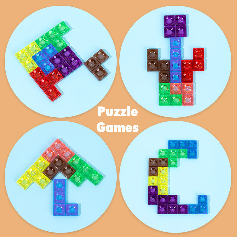 Kids Tetris 3D Puzzle Board Game set, ideal gift for children to enhance problem-solving skills