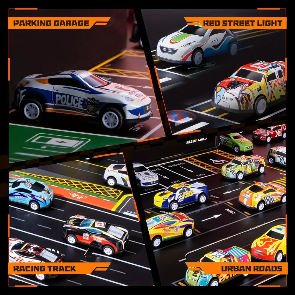 Gift for kids: 48-piece super fast race car and track set, an engaging toy for hours of fun