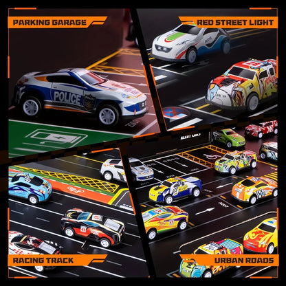 Gift for kids: 48-piece super fast race car and track set, an engaging toy for hours of fun