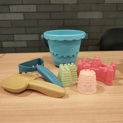 Toddler sand toys: 6-piece set with easy-to-use tools and molds for imaginative play