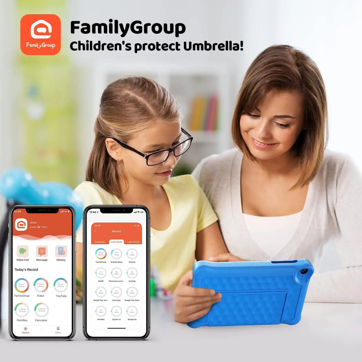 Educational 8-inch children's tablet pre-loaded with fun learning apps, designed for early childhood development.