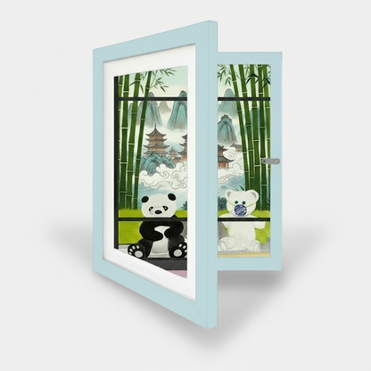 Reusable A4 art display frame, perfect for a rotating exhibition of children's drawings, easy to use