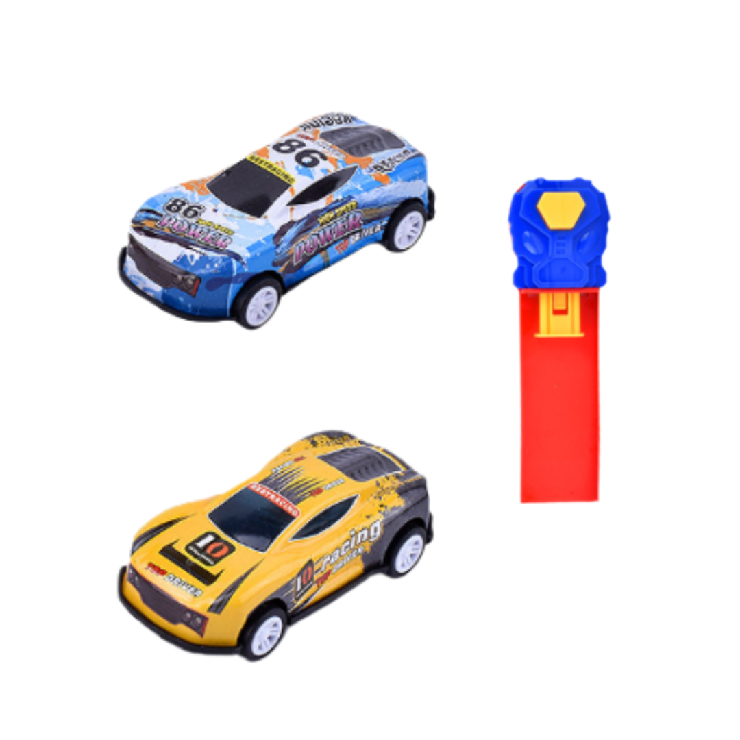 Action Track Launcher toy for kids, featuring a car and track for engaging and active play, ages 3+.