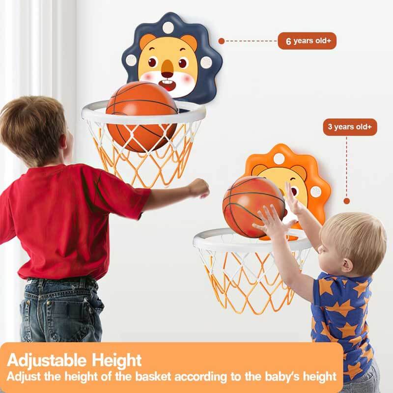 Suction cup basketball hoop for kids, adjustable, perfect for indoor sports play