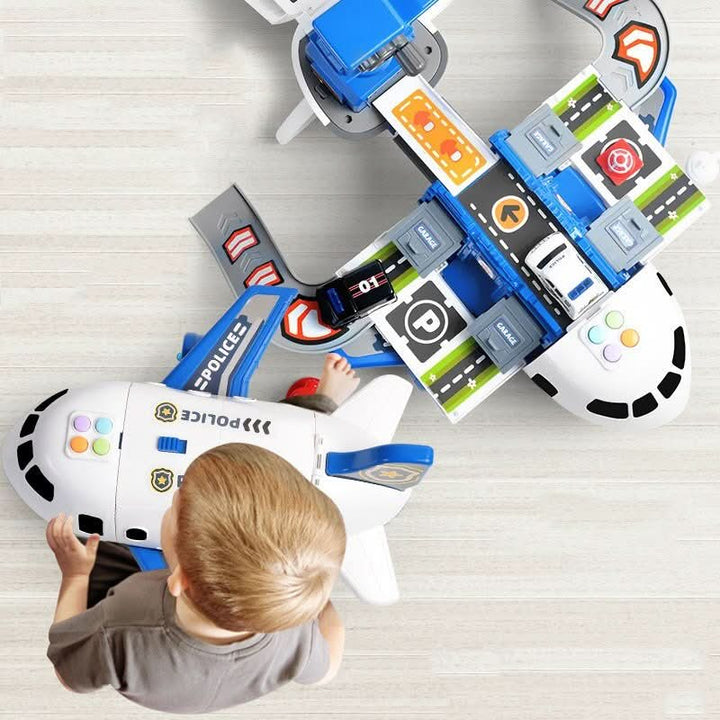 Gift for kids: Adventure Plane & Vehicle Playset. Educational plastic toys for toddlers, sparking imaginative play.