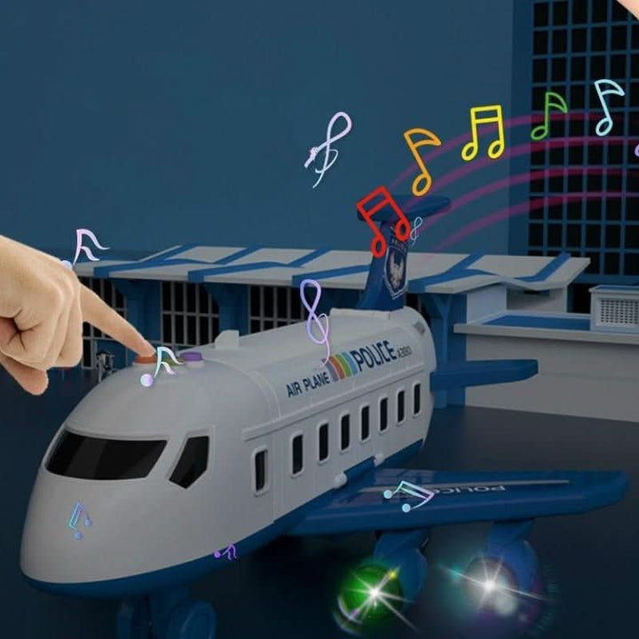 Exciting Kids' Adventure Plane & Vehicle Playset with multiple toy airplanes and cars for creative toddler play.