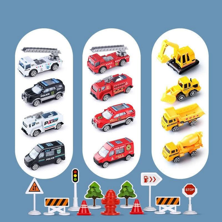 Kids' Adventure Plane & Vehicle Playset. Fun plastic airplane & vehicle toys for imaginative play. Toddler gift.