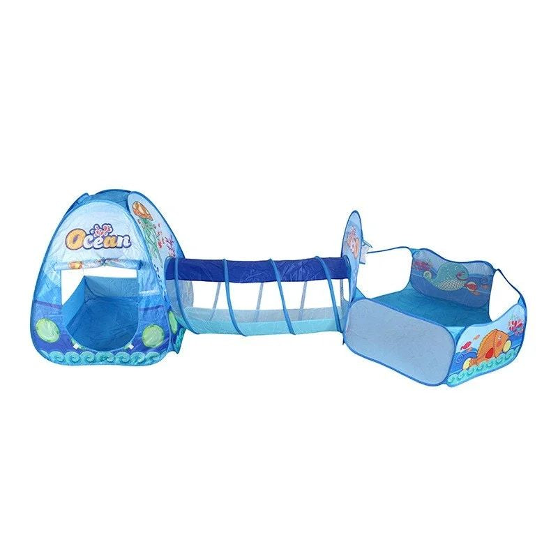 Vibrant pop-up play tent for toddlers, designed for indoor and outdoor imaginative fun, a great toy.