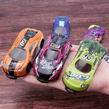 Kids' Amazing Flip & Jump Stunt Toy Car in motion, performing a dynamic stunt