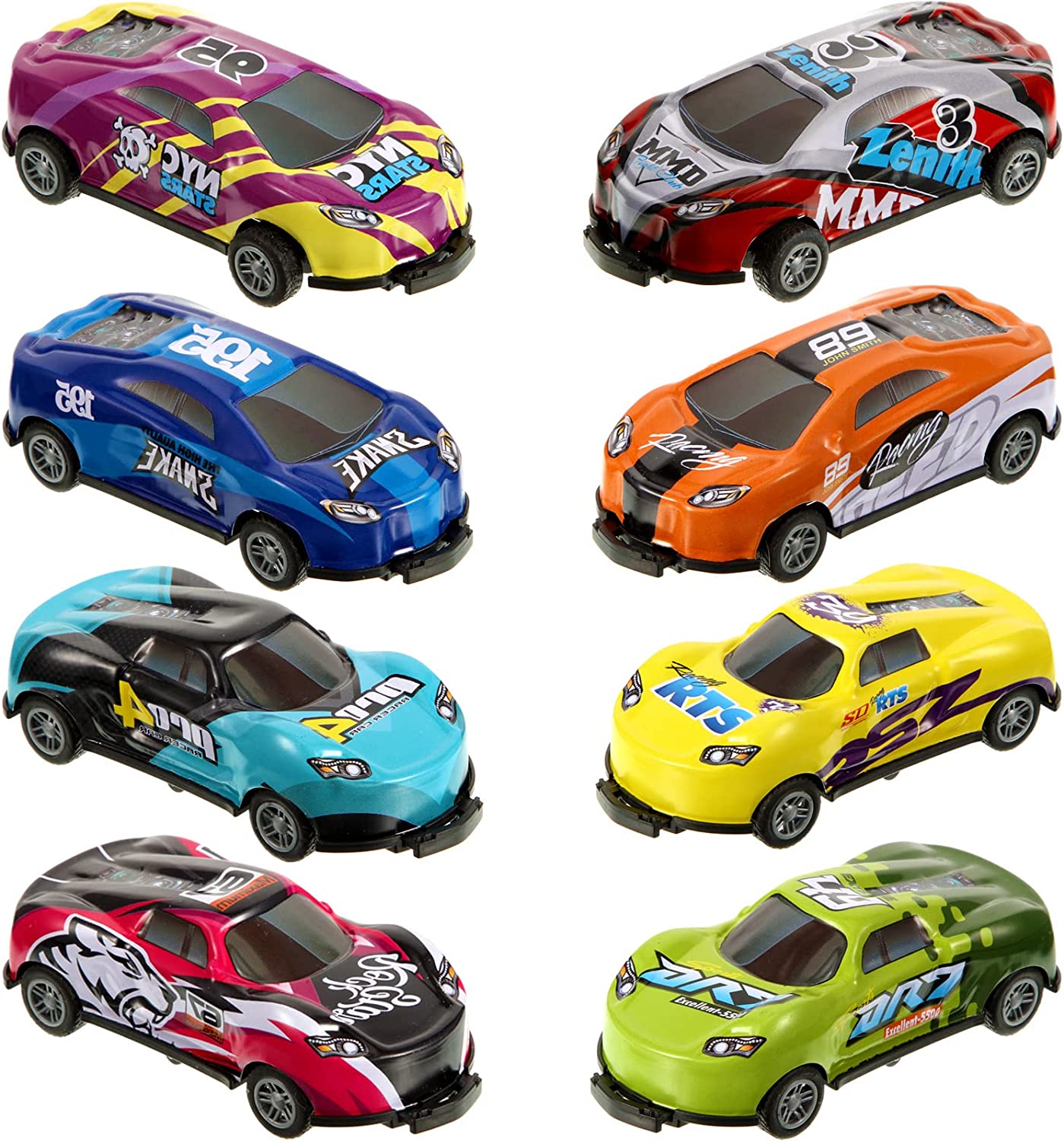 Close-up of a vibrant Kids' Flip & Jump Stunt Toy Car, perfect for children's play