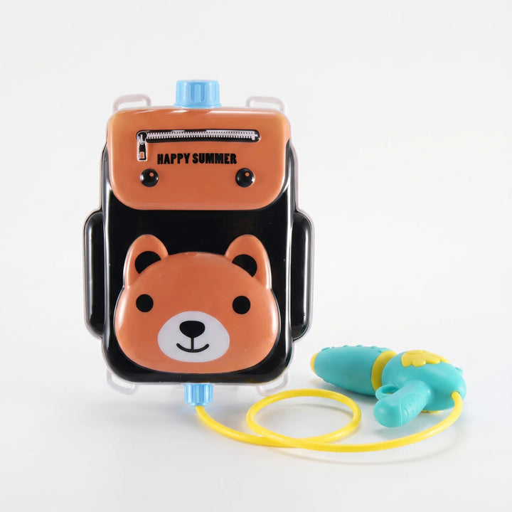 Colorful animal backpack water toy for kids, a great summer outdoor water blaster gift for boys & girls playtime.
